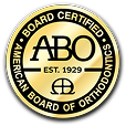 american board of orthodontics board certified logo